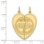 Load image into Gallery viewer, 14K Yellow Gold Mizpah Charm Pendant
