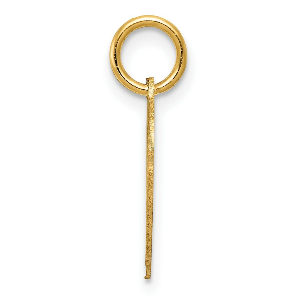 14K Yellow Gold #1 Goddaughter Heart Disc Charm Pendant