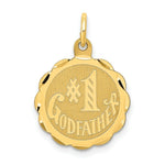 Load image into Gallery viewer, 14K Yellow Gold #1 Godfather Charm Pendant
