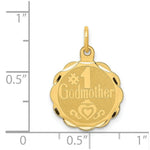 Load image into Gallery viewer, 14K Yellow Gold #1 Godmother Charm Pendant
