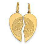 Load image into Gallery viewer, 14K Yellow Gold 2 Piece Best Friend Charm Pendant
