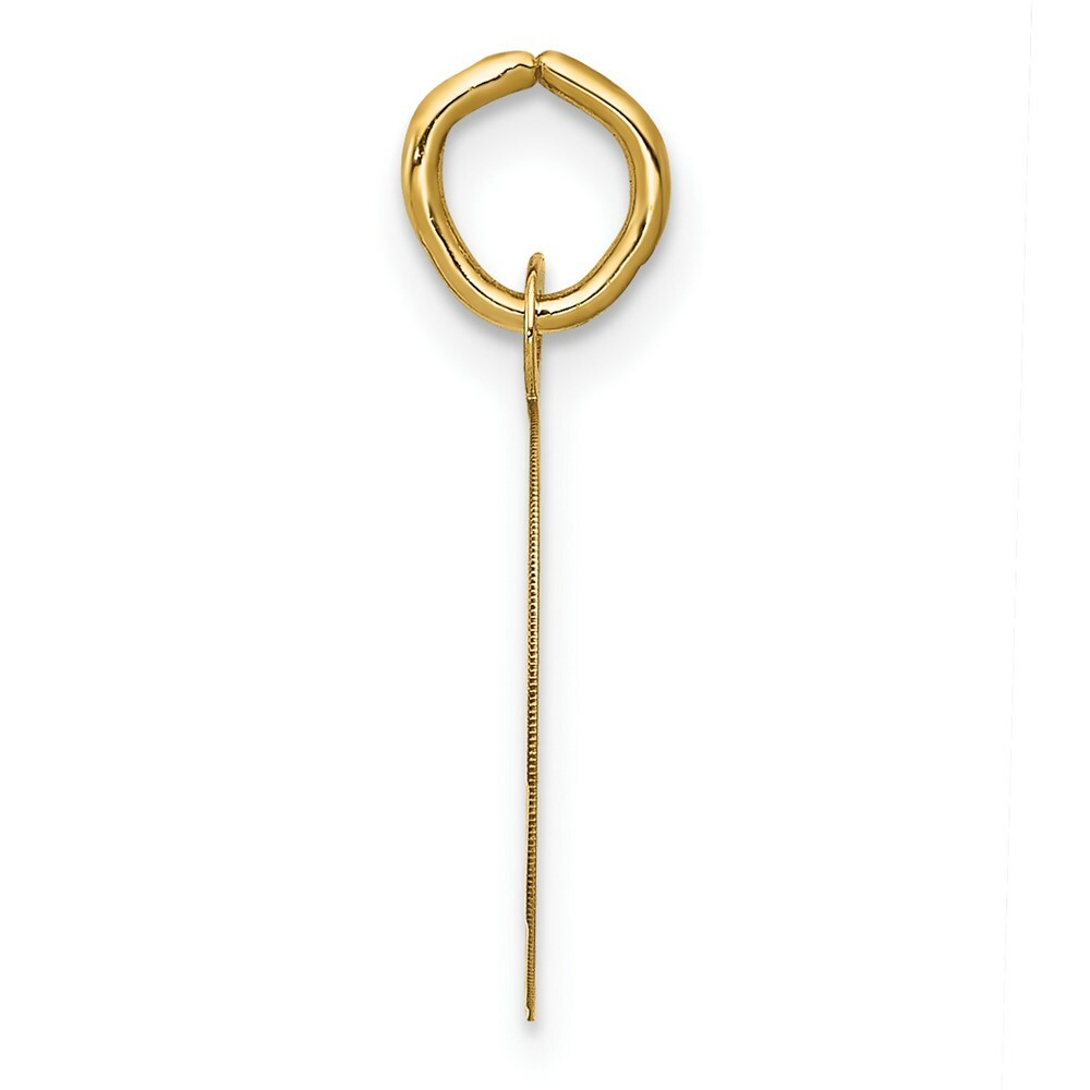 14K Yellow Gold Graduation Cap Charm Pendant