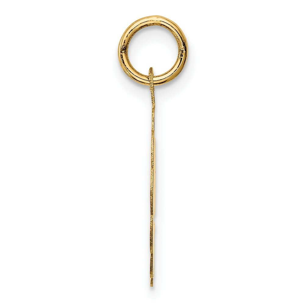 14K Yellow Gold Graduation Day Charm Pendant