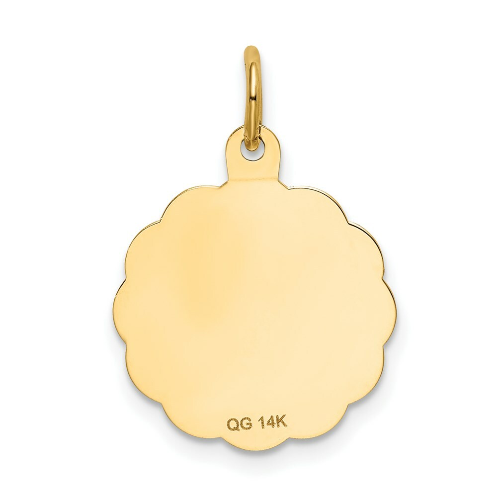 14K Yellow Gold Graduation Day Charm Pendant