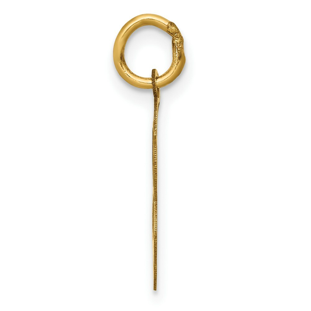 14K Yellow Gold Graduation Day Charm Pendant