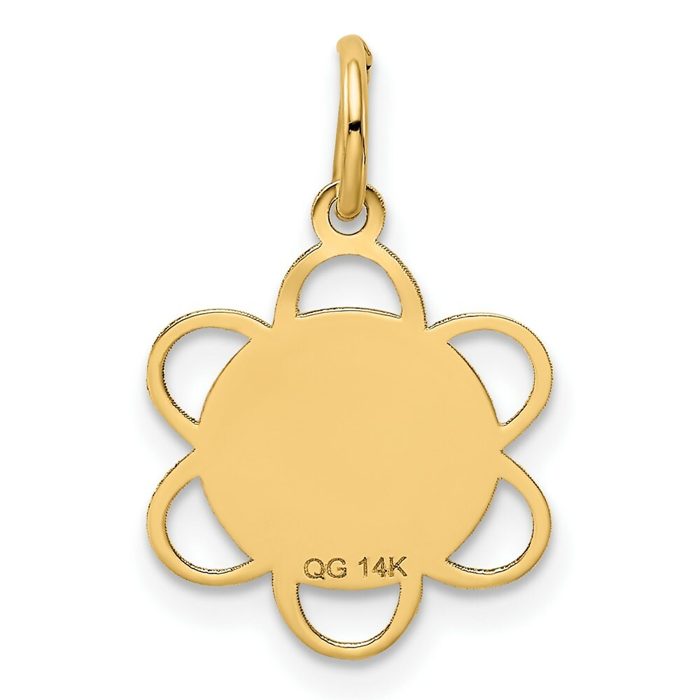 14K Yellow Gold Graduation Day Charm Pendant