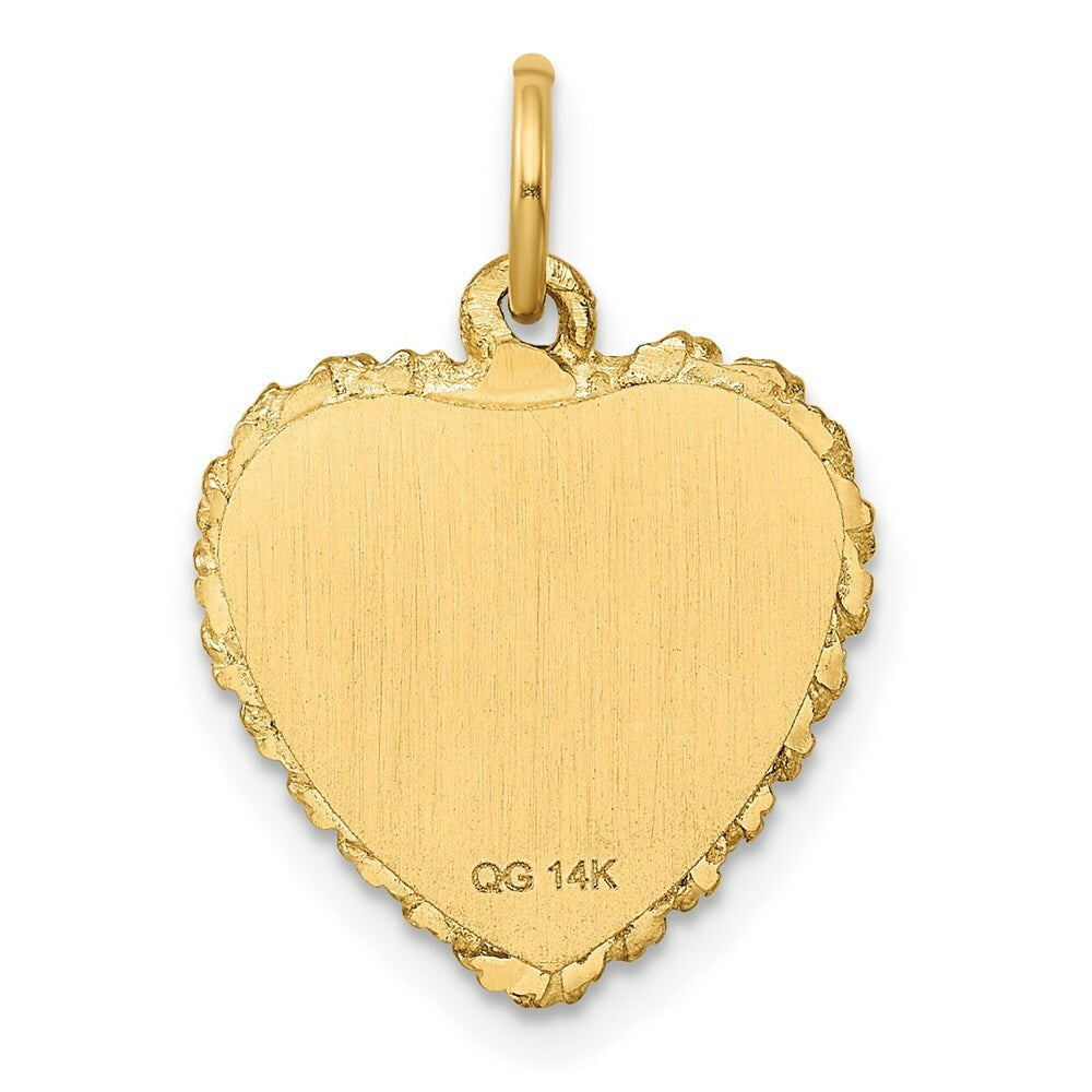 14K Yellow Gold Graduation Cap Charm Pendant