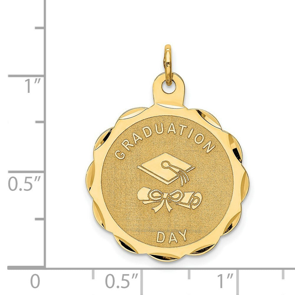 14K Yellow Gold Graduation Day with Diploma Charm