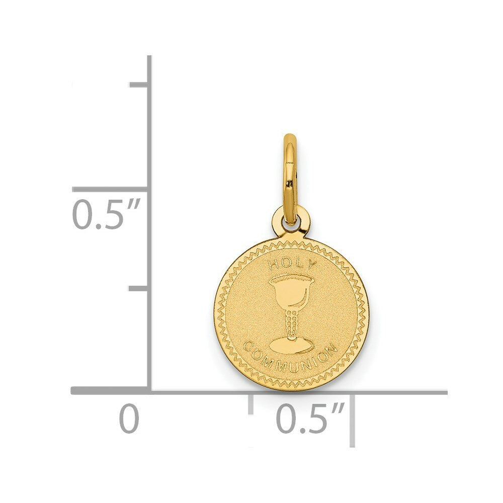14K Yellow Gold Holy Communion Charm