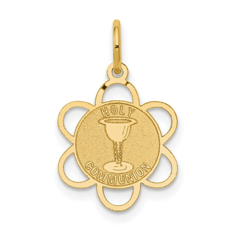 14K Yellow Gold Holy Communion Charm