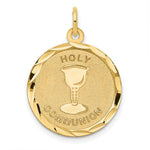 Load image into Gallery viewer, 14K Yellow Gold Holy Communion Disc Pendant
