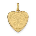 Load image into Gallery viewer, 14K Yellow Gold My Confirmation Heart Disc Charm Pendant
