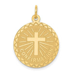 Load image into Gallery viewer, 14K Yellow Gold Confirmation Disc Charm Pendant
