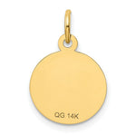 Load image into Gallery viewer, 14K Yellow Gold Sweet Sixteen Disc Charm Pendant
