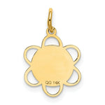 Load image into Gallery viewer, 14K Yellow Gold Sweet Sixteen Disc Charm Pendant

