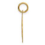 Load image into Gallery viewer, 14K Yellow Gold Polished Satin Engraveable Happy Birthday Charm Pendant
