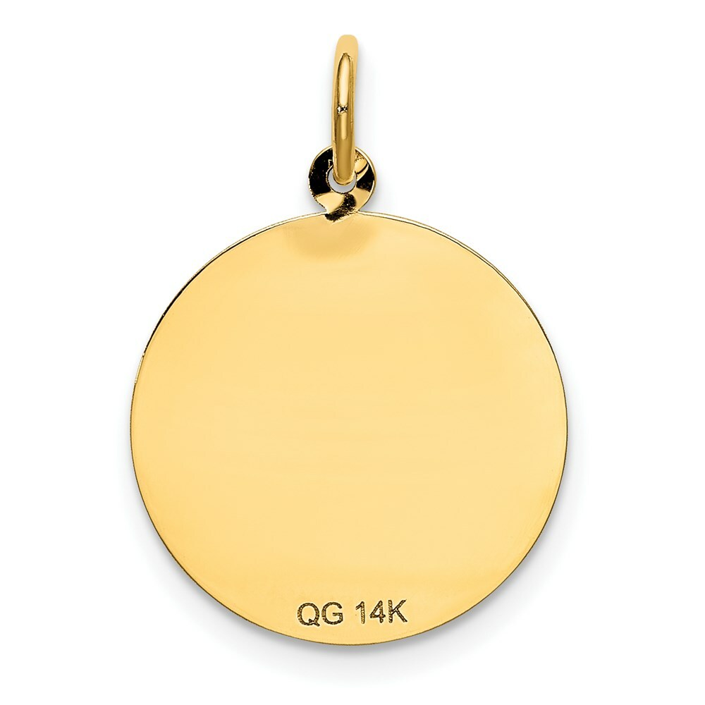 14K Yellow Gold Happy Birthday Charm Pendant