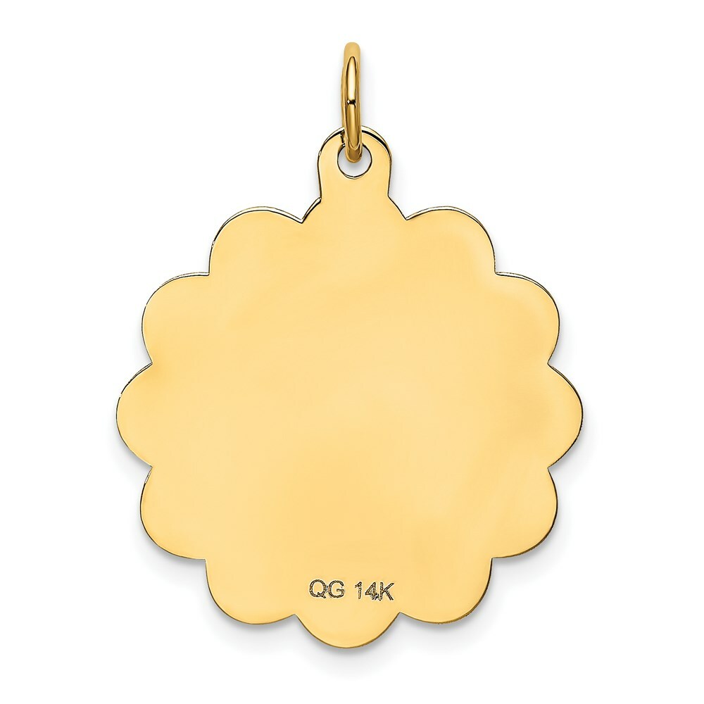 14K Yellow Gold Happy Birthday Charm Pendant