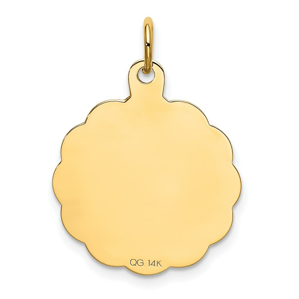 14K Yellow Gold Happy Birthday Charm Pendant