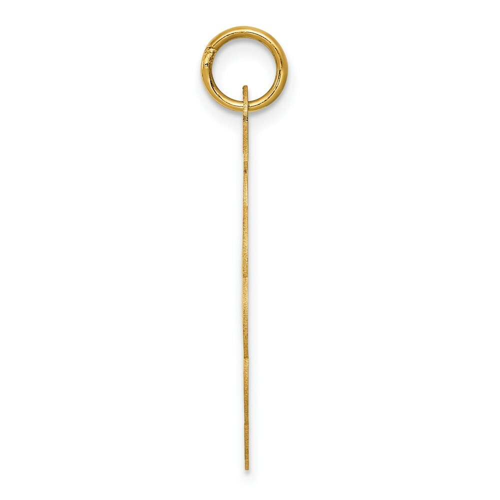 14K Yellow Gold Happy Birthday Disc Pendant