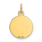 Load image into Gallery viewer, 14K Yellow Gold Happy Birthday Disc Charm Pendant

