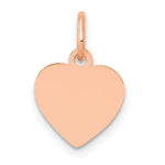 Load image into Gallery viewer, 14K Rose Gold Heart Disc Charm Pendant Pendant
