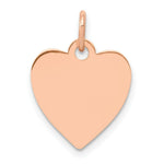 Load image into Gallery viewer, 14K Rose Gold Heart Disc Charm Pendant Pendant

