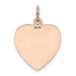 Load image into Gallery viewer, 14K Rose Gold Heart Disc Charm Pendant Pendant
