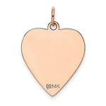 Load image into Gallery viewer, 14K Rose Gold Heart Disc Charm Pendant Pendant
