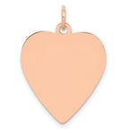 Load image into Gallery viewer, 14K Rose Gold Heart Disc Charm Pendant Pendant
