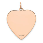 Load image into Gallery viewer, 14K Rose Gold Heart Disc Charm Pendant Pendant
