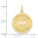 Load image into Gallery viewer, 14K Yellow Gold Labrador Retriever Disc Charm
