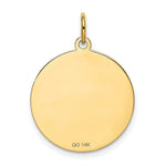 Load image into Gallery viewer, 14K Yellow Gold Pug Disc Charm
