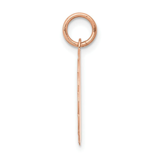 14K Rose Gold Baptism Charm