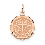 Load image into Gallery viewer, 14K Rose Gold Baptism Charm
