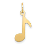 Load image into Gallery viewer, 14K Yellow Gold Polished Musical Note Charm Pendant
