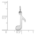 Load image into Gallery viewer, 14K White Gold Polished Musical Note Charm Pendant
