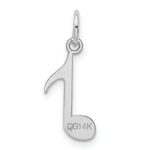 Load image into Gallery viewer, 14K White Gold Polished Musical Note Charm Pendant
