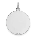 Load image into Gallery viewer, 14K White Gold Polished Engravable Golden Retriever Disc Charm
