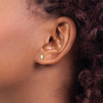 Load image into Gallery viewer, 14K Yellow Gold Diamond &amp; Opal Birthstone Earrings
