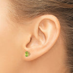 Load image into Gallery viewer, 14K Yellow Gold 6x4 Oval August Peridot Post Earrings 0.9-Carat tw
