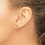 Load image into Gallery viewer, 14k White Gold November 4mm Citrine Earrings, 1/2-Carat Gemweight
