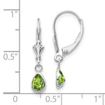Load image into Gallery viewer, 14K White Gold 6x4mm Peridot August Earrings 0.8-Carat tw
