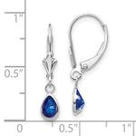 Load image into Gallery viewer, 14K White Gold 6x4mm Blue Sapphire September Birthstone Earrings 1.16-Carat tw

