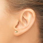 Load image into Gallery viewer, 14K Yellow Gold 3mm June/Freshwater Cultured Pearl Post Earrings
