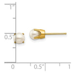 Load image into Gallery viewer, 14K Yellow Gold 5mm Freshwater Cultured Pearl Earrings-June
