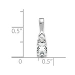 Load image into Gallery viewer, 14K White Gold 1/2-Carat White Topaz and Diamond Pendant
