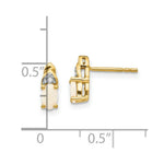 Load image into Gallery viewer, 14K Diamond &amp; Opal Earrings
