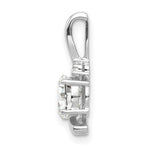 Load image into Gallery viewer, 14K White Gold 0.57-Carat Oval White Topaz Diamond Pendant
