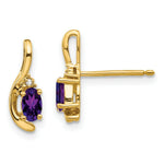 Load image into Gallery viewer, 14K Diamond &amp; Amethyst Earrings
